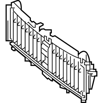 Mercedes-Benz 213-500-23-00 Radiator Shutter Assembly