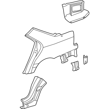 Mercedes-Benz 202-630-01-21 Quarter Panel