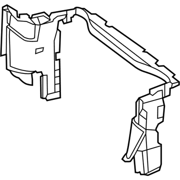 Mercedes-Benz 218-505-00-00 Upper Baffle