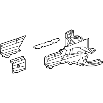 Mercedes-Benz 204-620-01-50 Apron/Rail Assembly