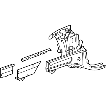 Mercedes-Benz 204-620-02-50 Apron/Rail Assembly