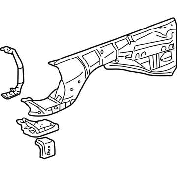 Mercedes-Benz 210-620-60-61 Apron Panel