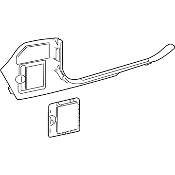 Mercedes-Benz 238-686-00-00-5F24 Kick Panel Trim