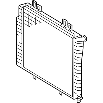 2000 Mercedes-Benz C230 Radiator - 202-500-52-03-64