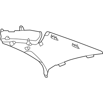 Mercedes-Benz 220-690-43-25-8H20 Upper Quarter Trim