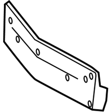 Mercedes-Benz 218-885-29-81 License Bracket