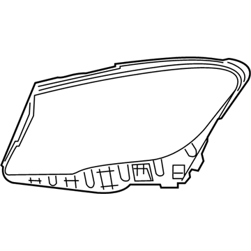 Mercedes-Benz 156-826-02-58 Headlamp Assembly Seal