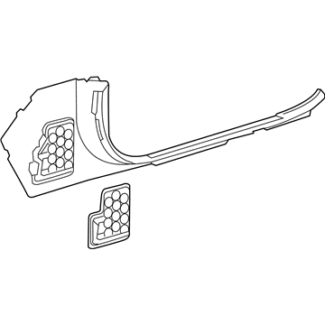 Mercedes-Benz 205-680-14-01-9051 Cowl Trim