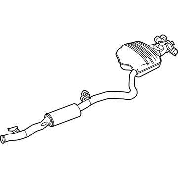 2017 Mercedes-Benz S63 AMG Muffler - 222-490-12-21