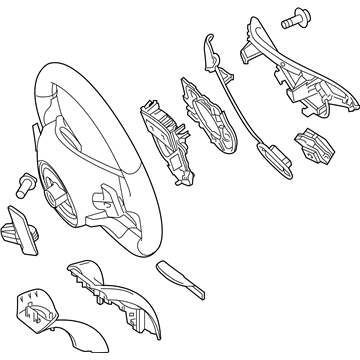 2016 Mercedes-Benz S550e Steering Wheel - 002-460-83-03-9E38