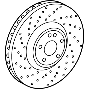 Mercedes-Benz G550 Brake Disc - 463-421-00-00