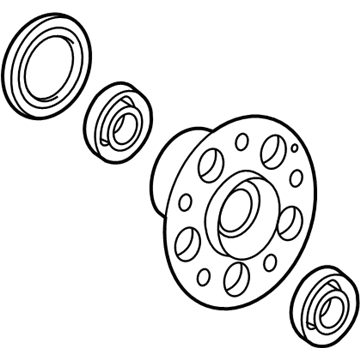 Mercedes-Benz 218-330-01-25 Front Hub & Bearing