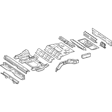 Mercedes-Benz 296-610-98-02 Floor Pan Assembly