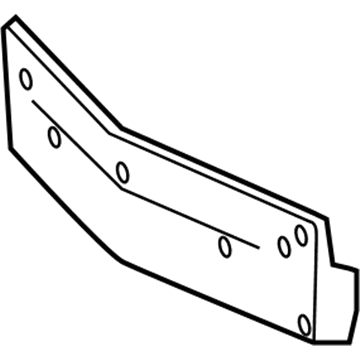 Mercedes-Benz 218-885-06-81 License Bracket