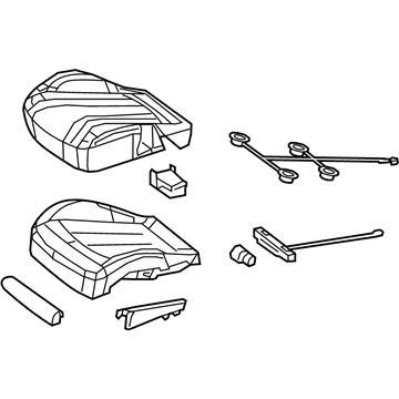 Mercedes-Benz 217-910-34-16-3E73 Cushion Assembly