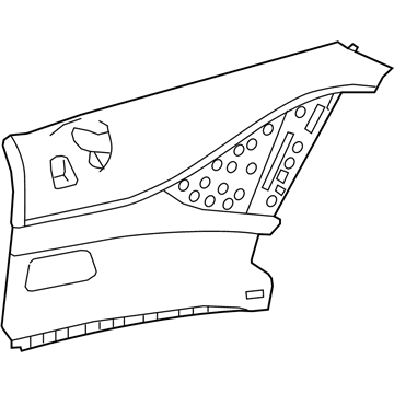 Mercedes-Benz 217-690-62-01-5F05 TRIM, REAR SIDE ELEMENT