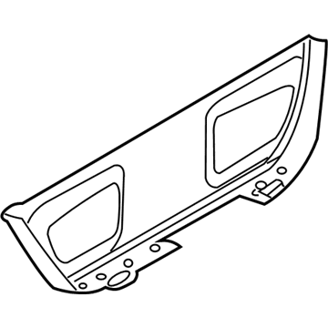 Mercedes-Benz 203-747-15-71-9C86 Lower Trim Panel