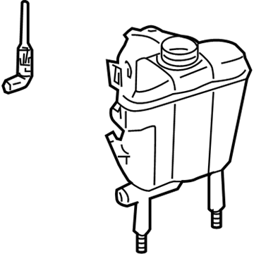 2008 Mercedes-Benz SLK350 Coolant Reservoir - 171-500-00-49