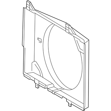 2001 Mercedes-Benz CLK55 AMG Cooling Fan Shroud - 202-505-42-55