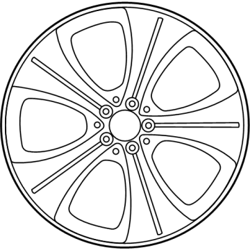 Mercedes-Benz 167-401-52-00-7X21 Wheel, Alloy