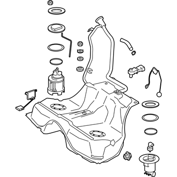 Mercedes-Benz 216-470-45-01 Fuel Tank