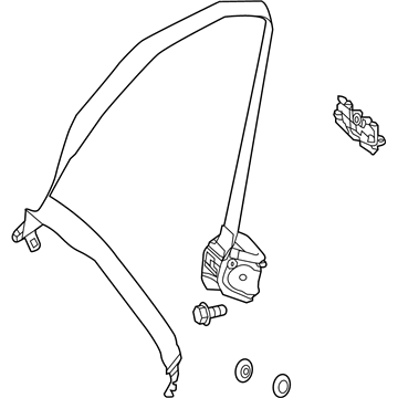 Mercedes-Benz 205-860-45-00-7M89 Lap & Shoulder Belt