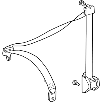 Mercedes-Benz 163-860-14-85-9A86 Lap & Shoulder Belt