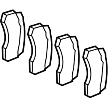 2012 Mercedes-Benz C250 Brake Pad Set - 000-420-09-05