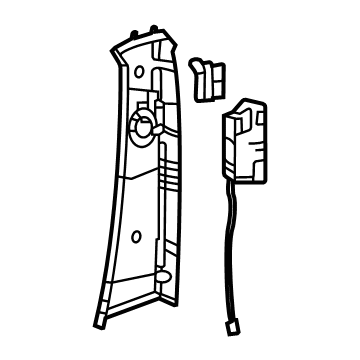 Mercedes-Benz 167-690-55-00-7P12 Upper Center Pillar Trim