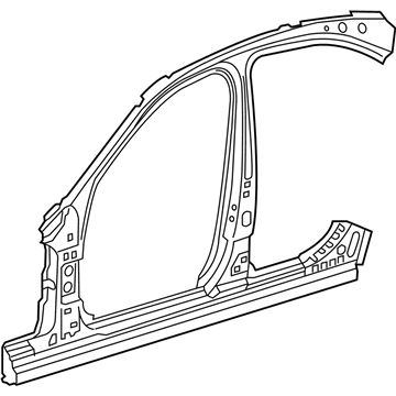 Mercedes-Benz 205-630-34-03 Aperture Reinforcement