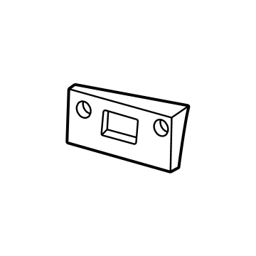 Mercedes-Benz 190-885-61-01 License Bracket