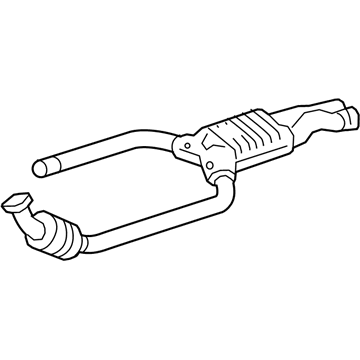 2016 Mercedes-Benz E400 Catalytic Converter - 207-490-41-19-80