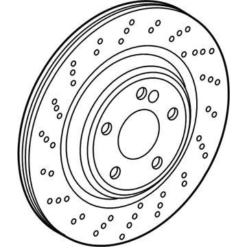 2018 Mercedes-Benz S65 AMG Brake Disc - 222-423-10-00