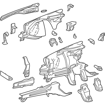 Mercedes-Benz 208-620-23-61 Apron/Rail Assembly