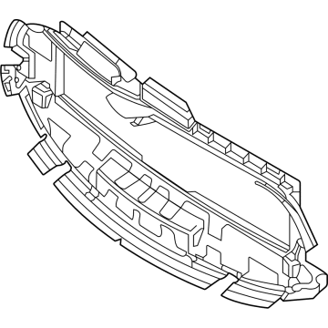 Mercedes-Benz 118-885-34-00-64 Upper Baffle