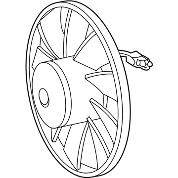 Mercedes-Benz SLK320 Cooling Fan Assembly - 001-540-01-88