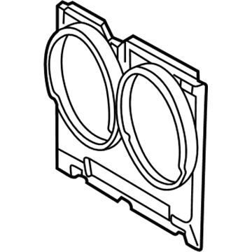 Mercedes-Benz CLK430 Cooling Fan Shroud - 202-505-33-55