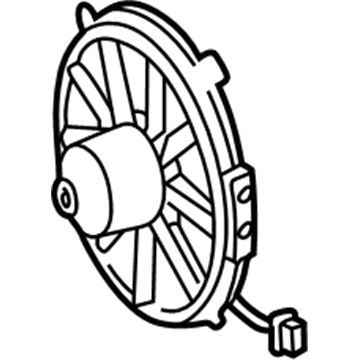 1997 Mercedes-Benz C280 Cooling Fan Assembly - 001-500-12-93