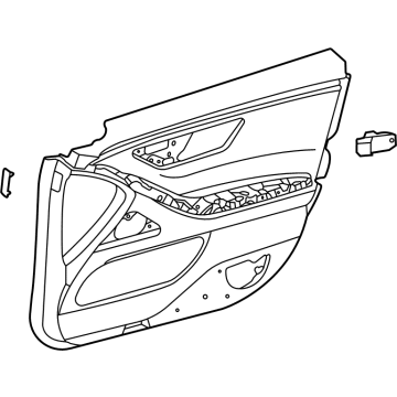 Mercedes-Benz 223-720-93-01-8V97 Door Trim Panel