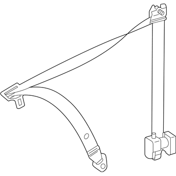 Mercedes-Benz 215-860-14-85-1A23 Lap & Shoulder Belt