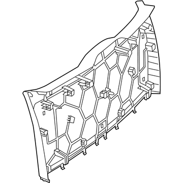 Mercedes-Benz 166-740-35-00-9051 Lift Gate Trim