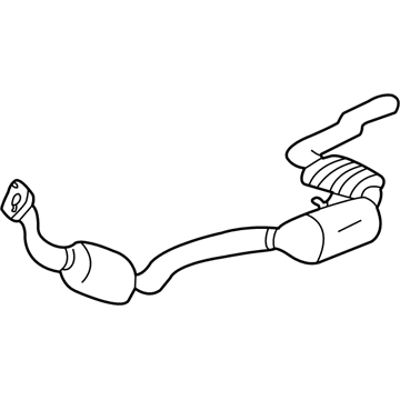 2000 Mercedes-Benz ML55 AMG Catalytic Converter - 163-490-23-36-80