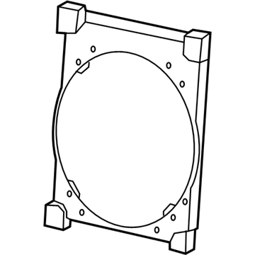 Mercedes-Benz 204-505-15-30 Fan Assembly Mount Bracket