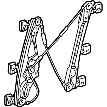 Mercedes-Benz 211-720-04-46 Window Regulator