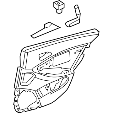 Mercedes-Benz 219-730-37-62-7G44 Door Trim Panel