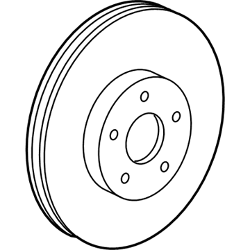 2007 Mercedes-Benz CL600 Brake Disc - 221-423-10-12-07