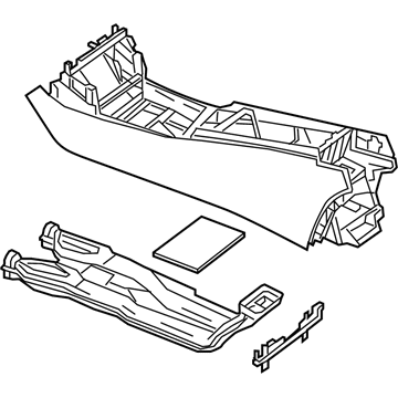 Mercedes-Benz S65 AMG Center Console Base - 222-680-30-04-9J54