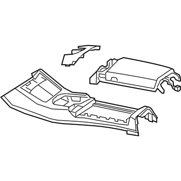 Mercedes-Benz 222-680-78-03-1B82 Armrest Assembly