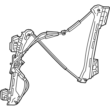 2014 Mercedes-Benz E550 Window Regulator - 207-720-07-46