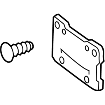 Mercedes-Benz 156-880-12-01 License Bracket